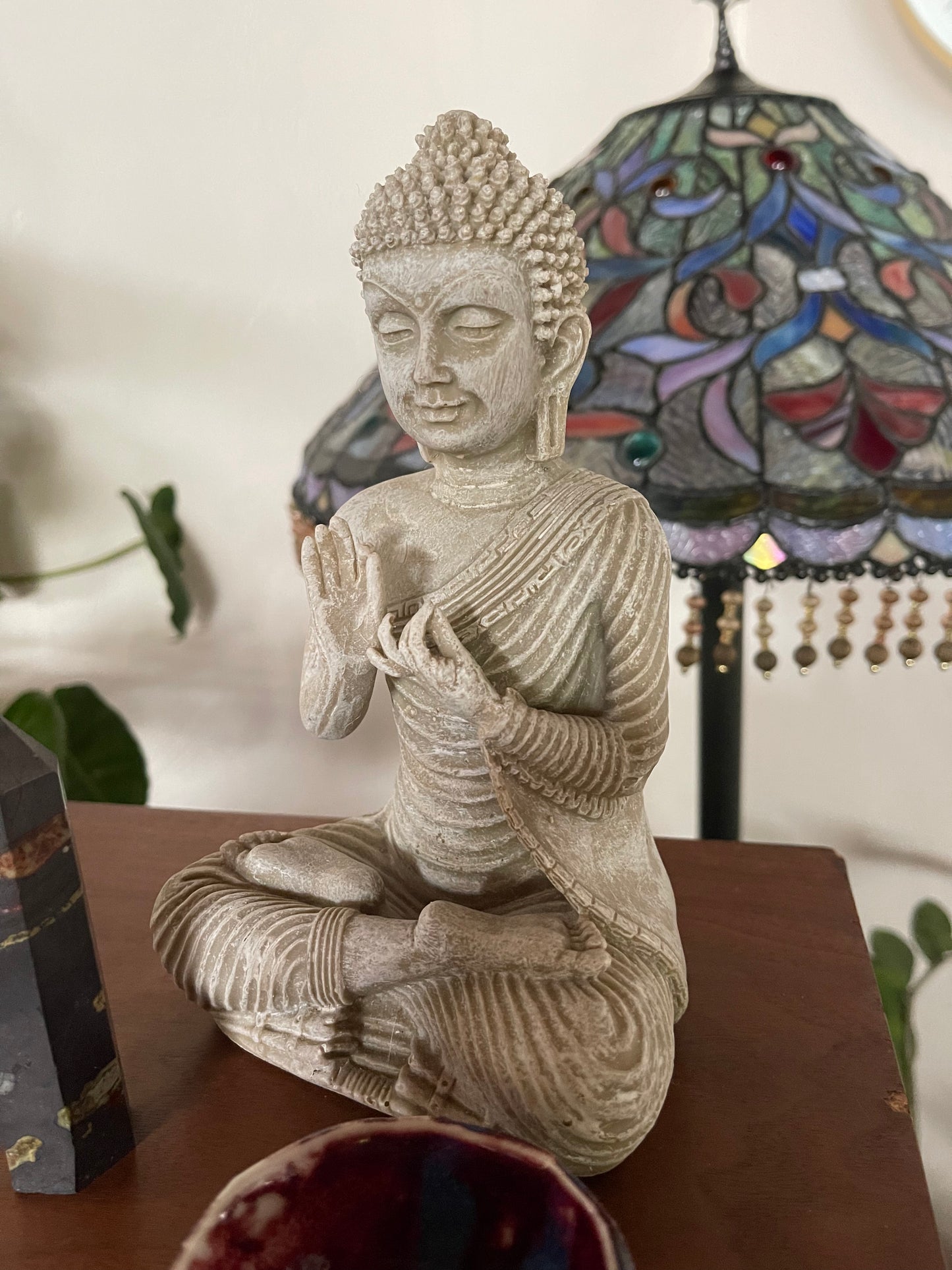 Vintage Resin Buddha Statue, Bodhi Vintage