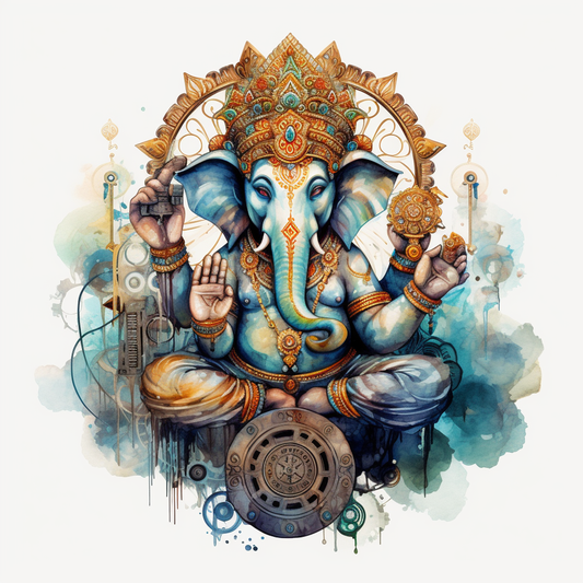 Mystical Ganesha Wall Art Hanging, Bodhi Home Decor