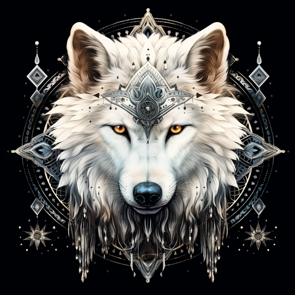 100 percent Shy Wolf Donation, Wolf Wall Hanging, Bodhi Home Decor