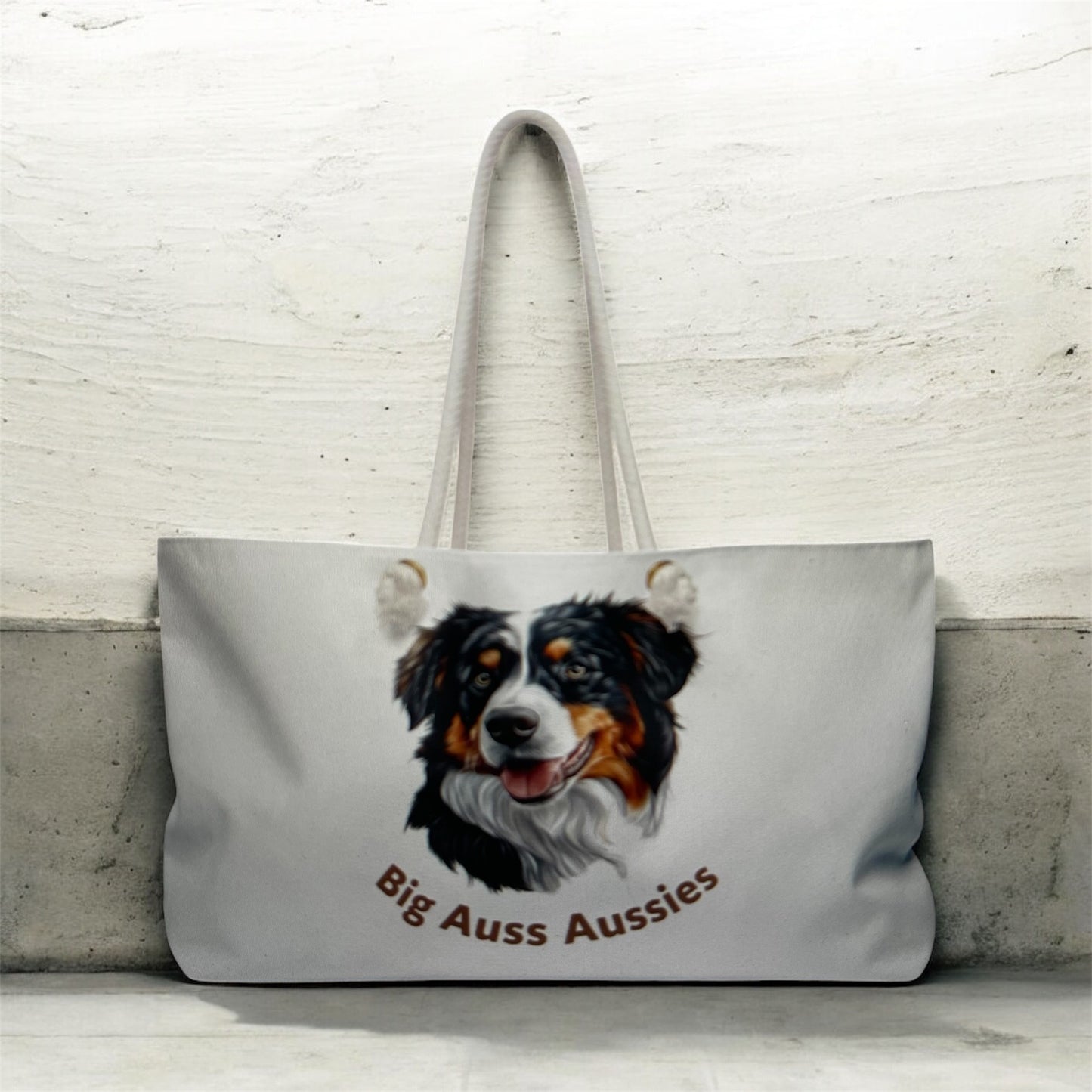 Big Auss Aussies Weekender Bag - Perfect for Aussie Lovers - How Big is Your Auss?