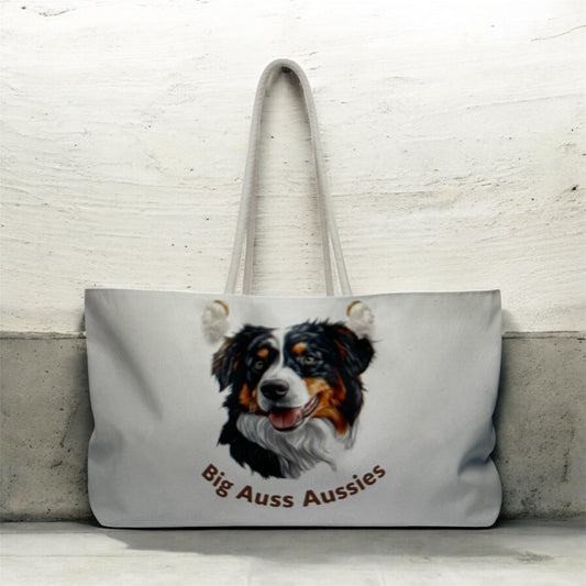Big Auss Aussies Weekender Bag - Perfect for Aussie Lovers - How Big is Your Auss?