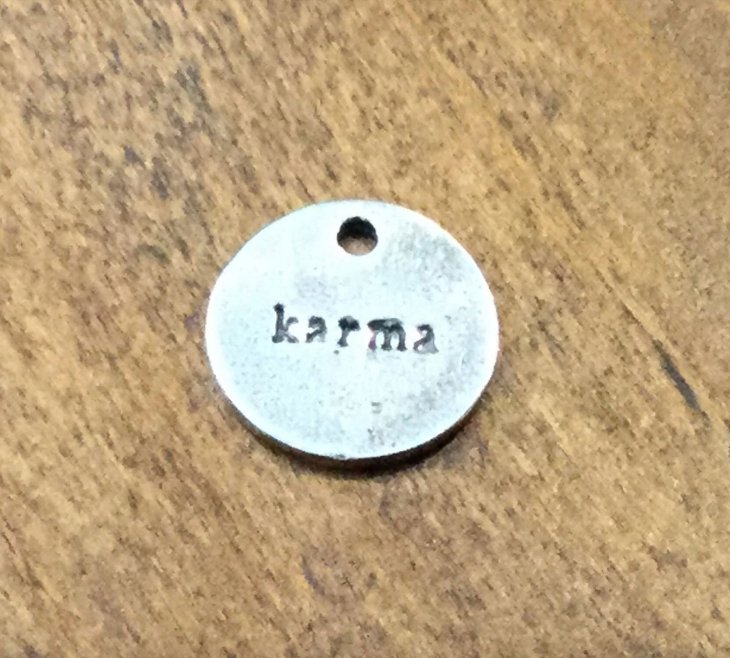 Karma Pendant, Good Fortune Amulet, Bodhi Jewelry