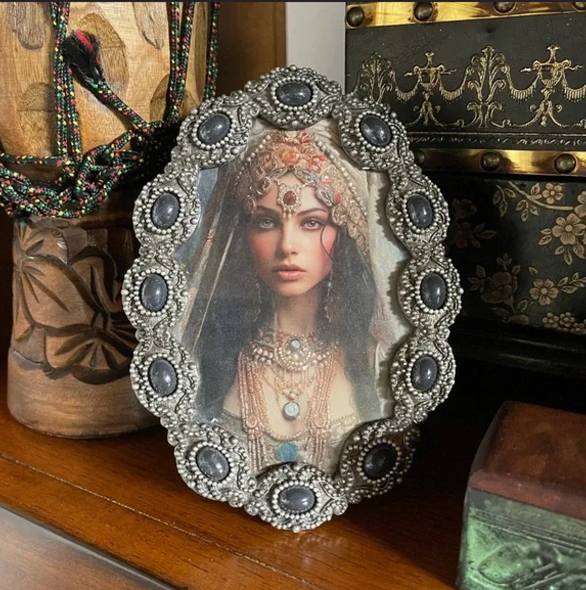 Bewitching Goddess Vintage Frame Art, Bodhi Home Decor