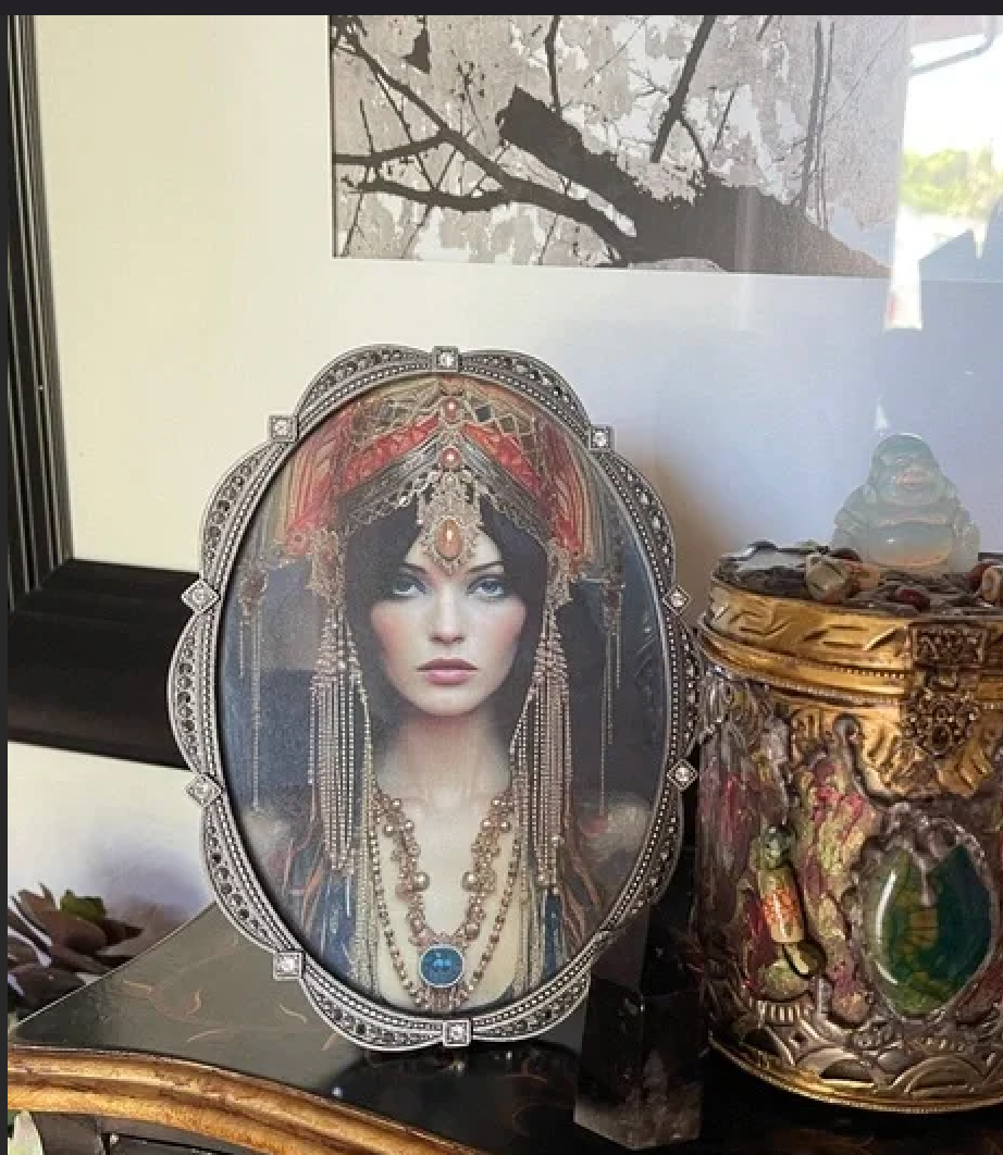 Charmed Vintage Frame with Original Artwork Goddess Print, Bodhi Home Decor