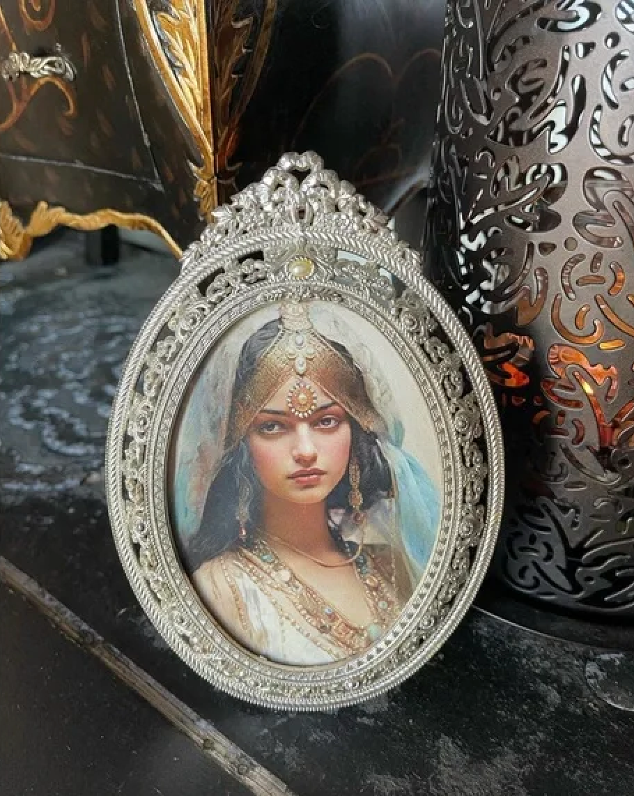 Vintage Frame with Original Artwork Mystical Goddess, Bodhi Home Decor