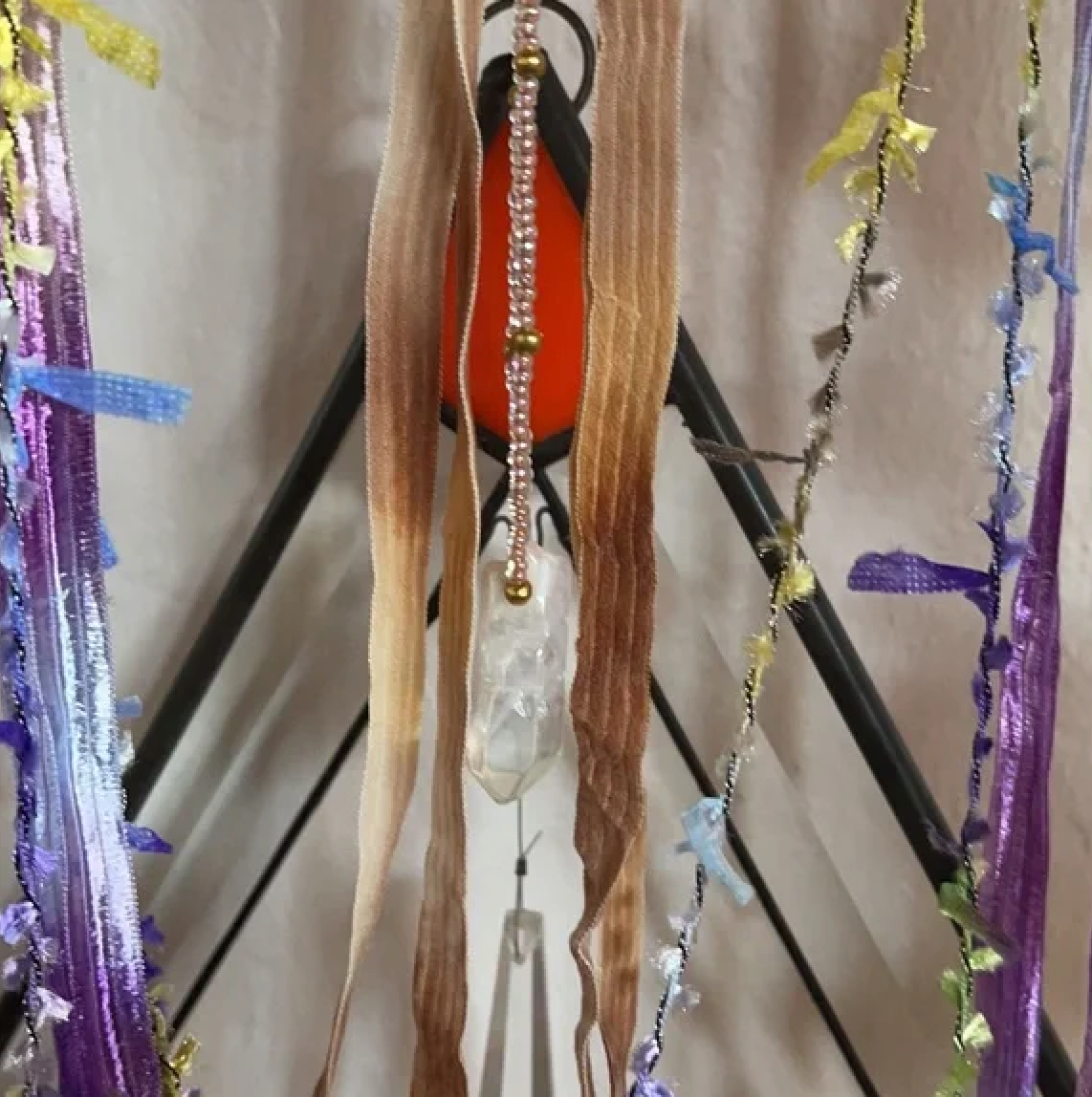 Mystical Goddess Art Wall Hanging, Spirited Bohemian Tambourine Hanging, Bodhi Gifts