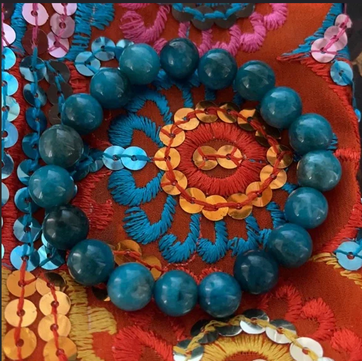 10mm Natural Quality Blue Apatite Crystal Beads Bracelet, Bodhi Jewelry