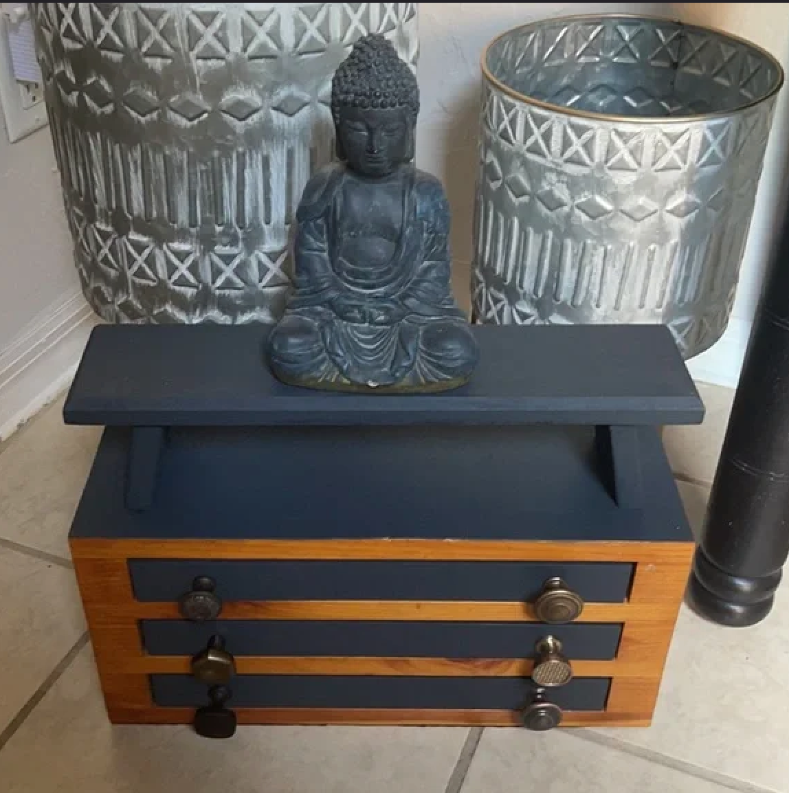 Eclectic One of a Kind Meditation Chest, Masculine Decor, Bodhi Home Decor