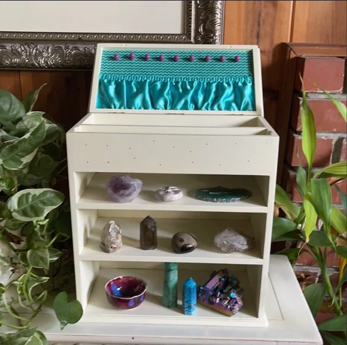 Lovecycled Vintage Goddess Crystal Display Cabinet, Bodhi Lovecycled