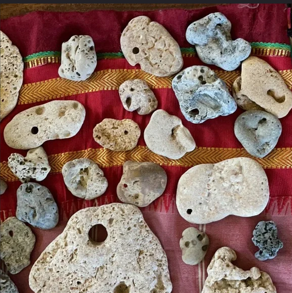 Large Lot of Hag Stones, 50 Hag Stones of All Sizes, Bodhi Crystal Magic