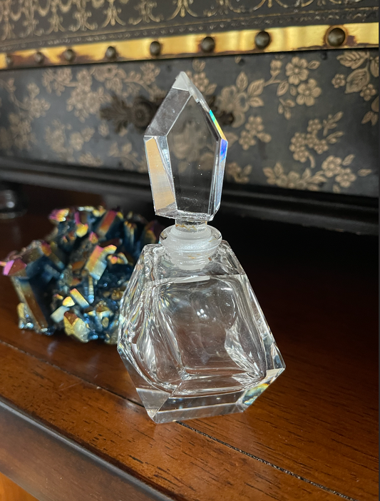 Beautiful Art Deco Vintage Glass Perfume Bottle, Bodhi Vintage