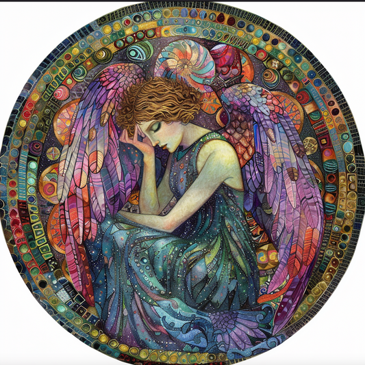 Beautiful Angel Art, Tambourine or Canvas, Bodhi Home Decor