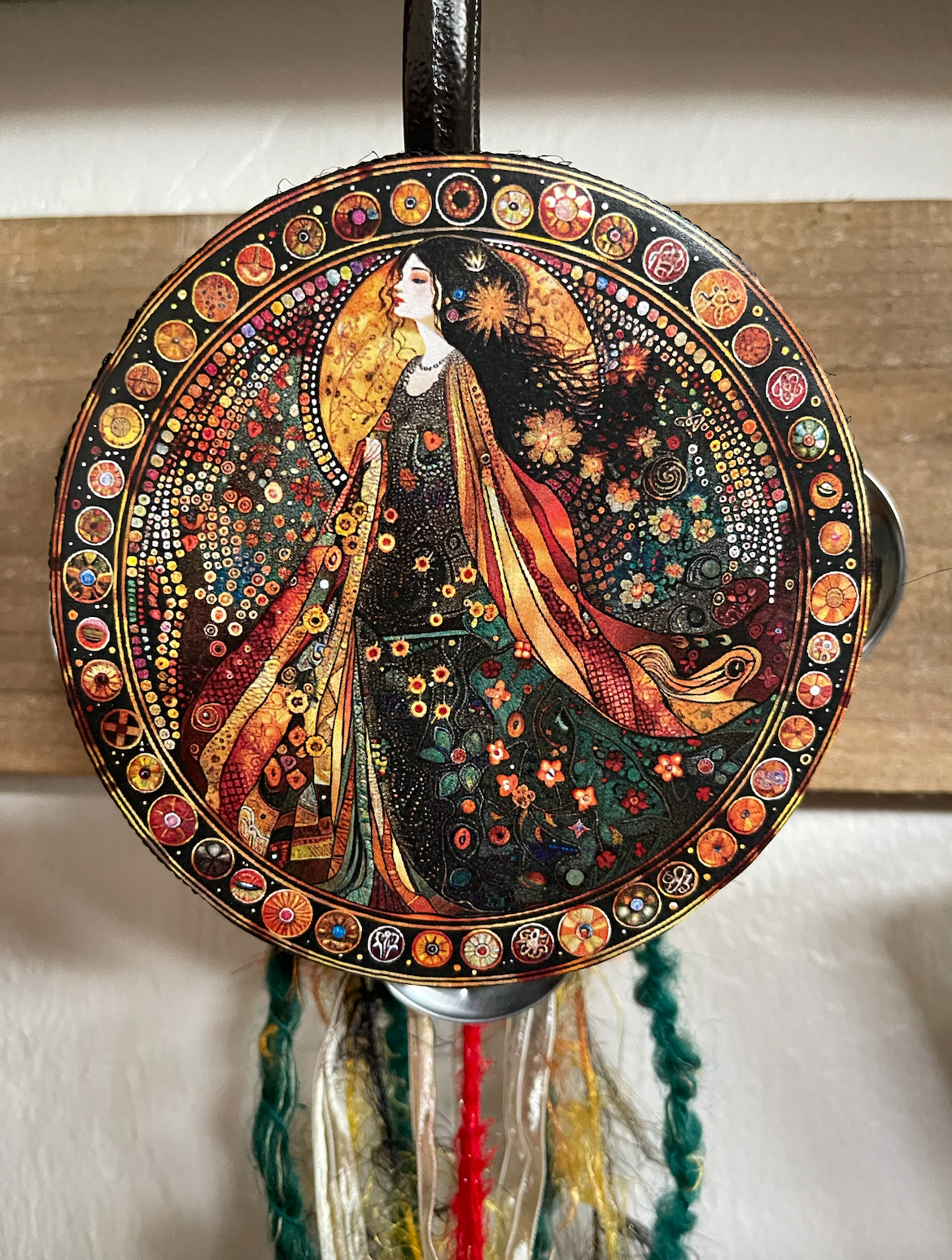 Practical Magic Goddess Tambourine Wall Hanging, Bodhi Home Decor