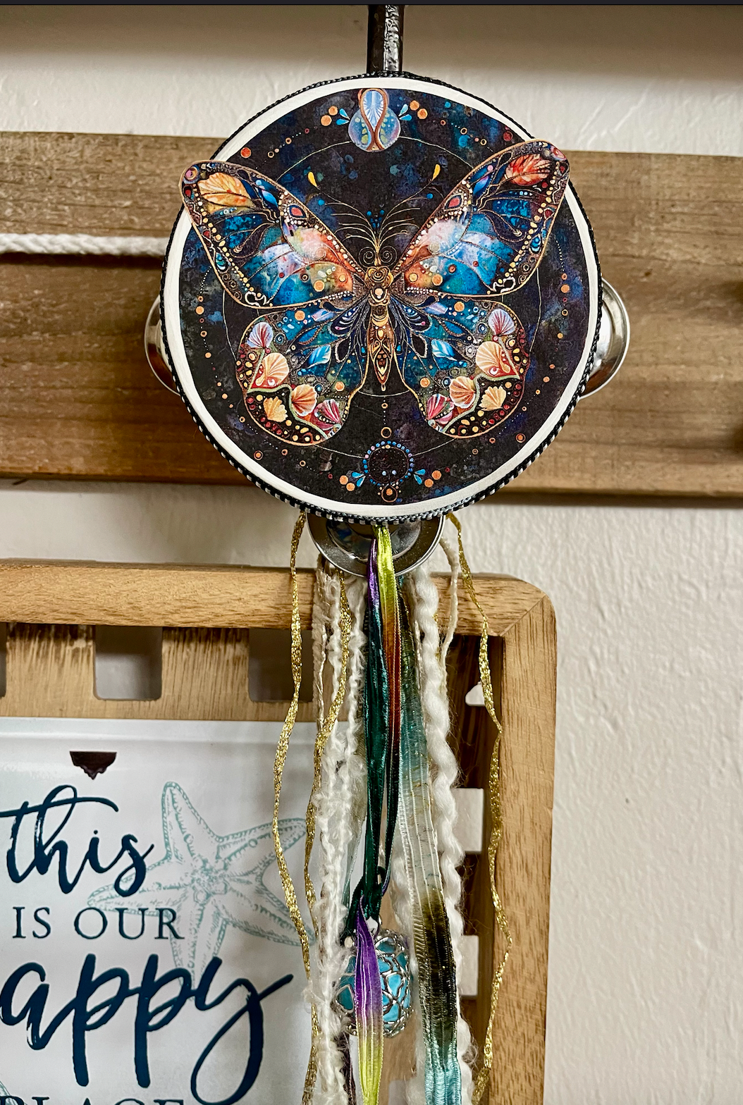 Charmed Art Nouveau Butterfly Wall Accent, Bodhi Home Decor