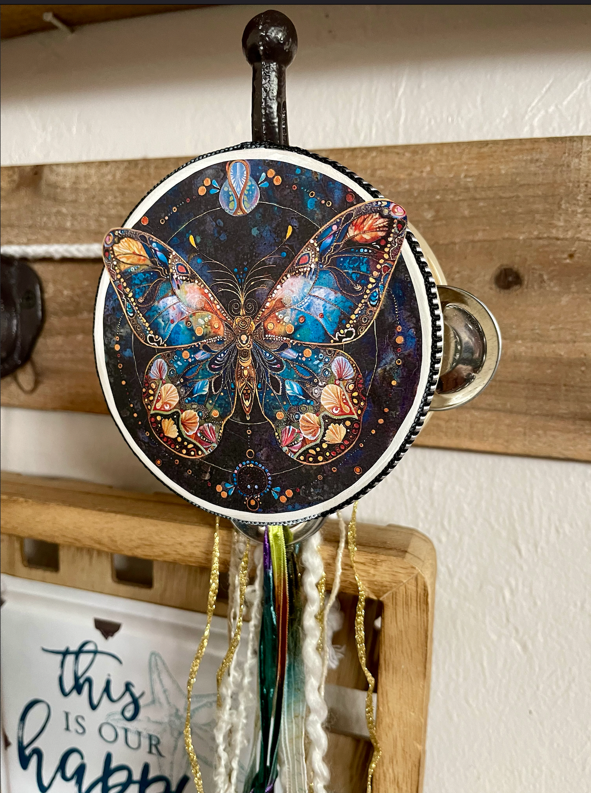 Charmed Art Nouveau Butterfly Wall Accent, Bodhi Home Decor