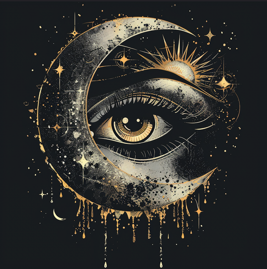 DIY "The Mystic" Magical Moon and Eye Art Print, Bodhi Home Decor