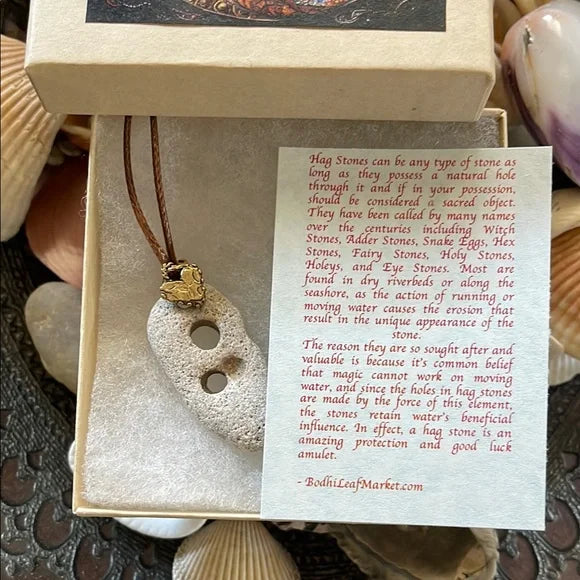Artistic Pendant Necklace with Bronze Heart Charm and Stone, Bodhi Jewelry