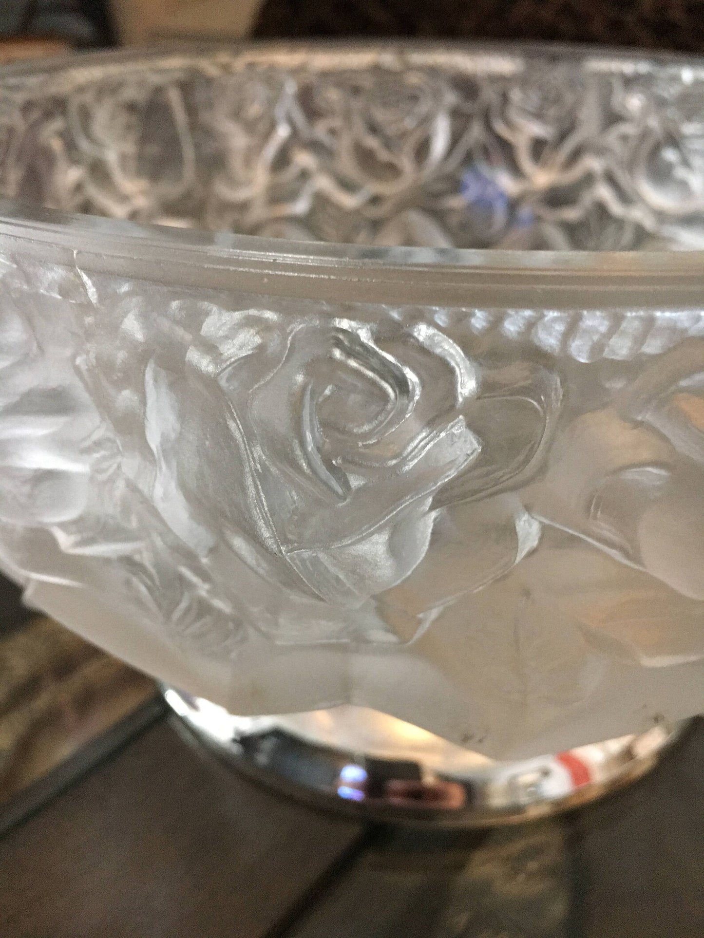 Vintage Crystal Bowl, Large Crystal Bowl, Bodhi Vintage