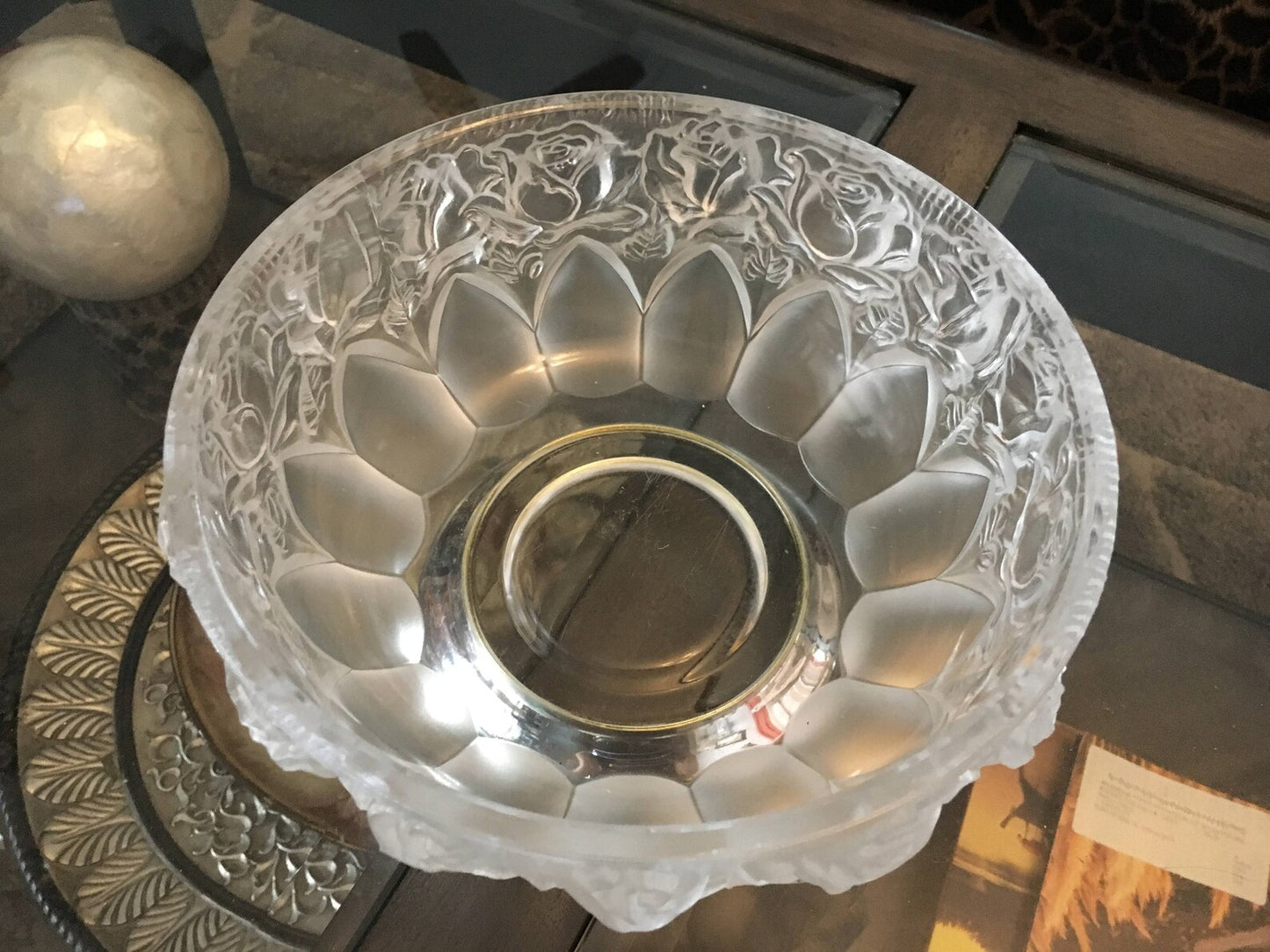 Vintage Crystal Bowl, Large Crystal Bowl, Bodhi Vintage