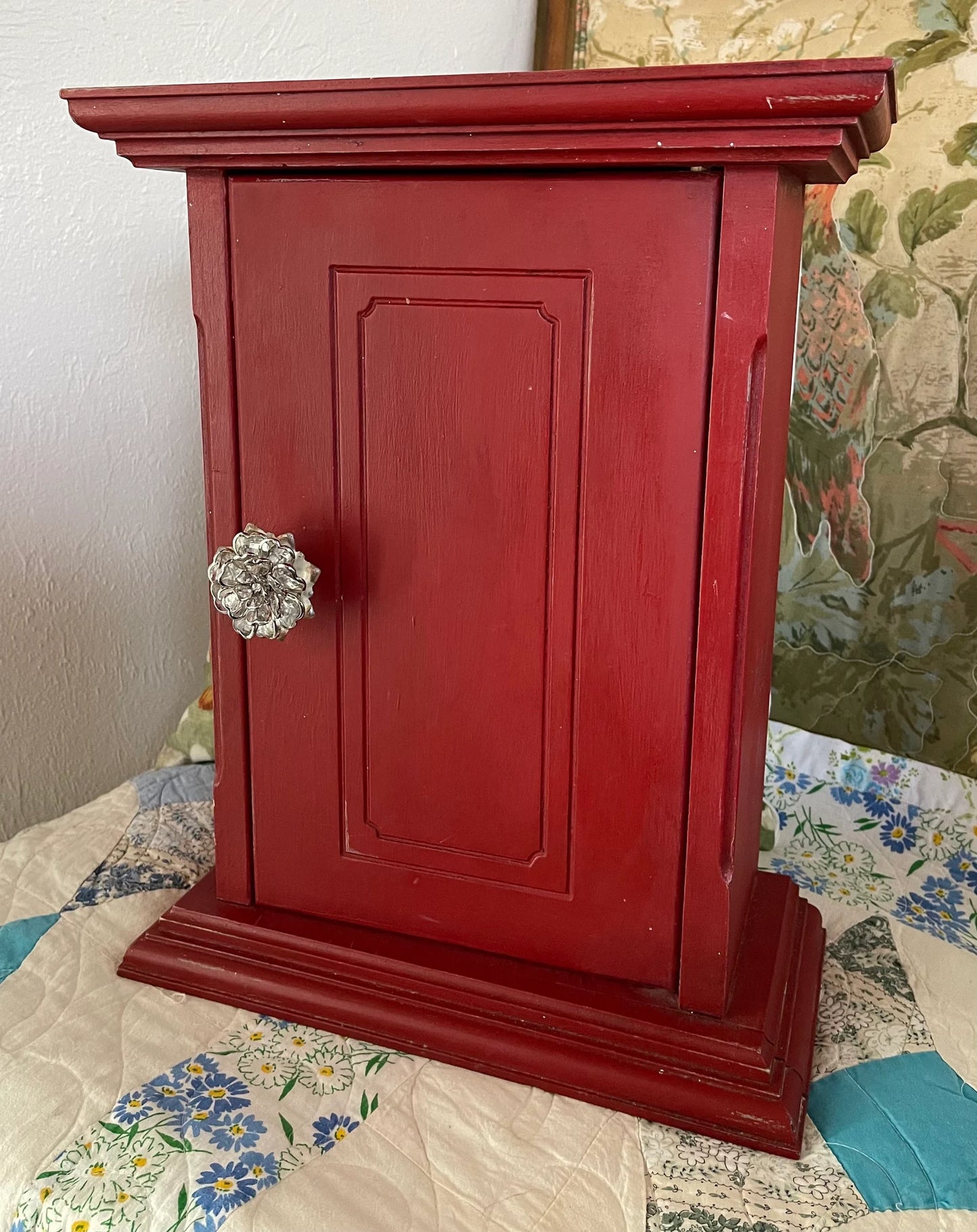 Primitive Red Cabinet, Farmhouse Style, Bodhi Vintage