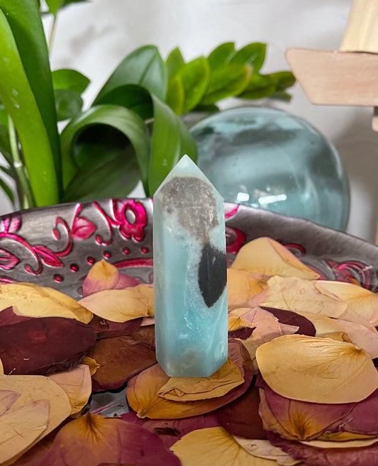 Beautifully Patterned All Natural Amazonite Tower, Bodhi Crystal Magic