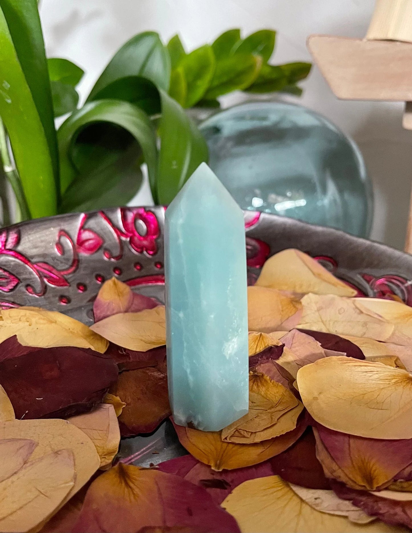 Beautifully Patterned All Natural Amazonite Tower, Bodhi Crystal Magic