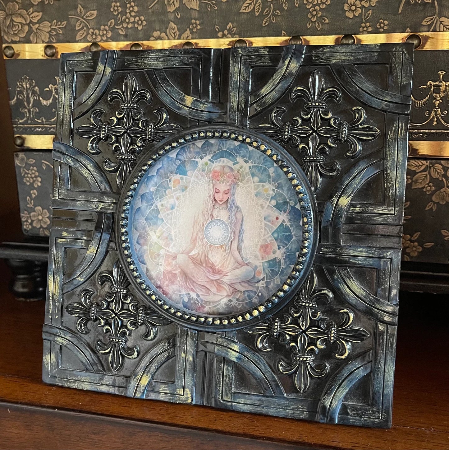 Mystical Goddess Framed Original Artwork Print, Bodhi Home Decor