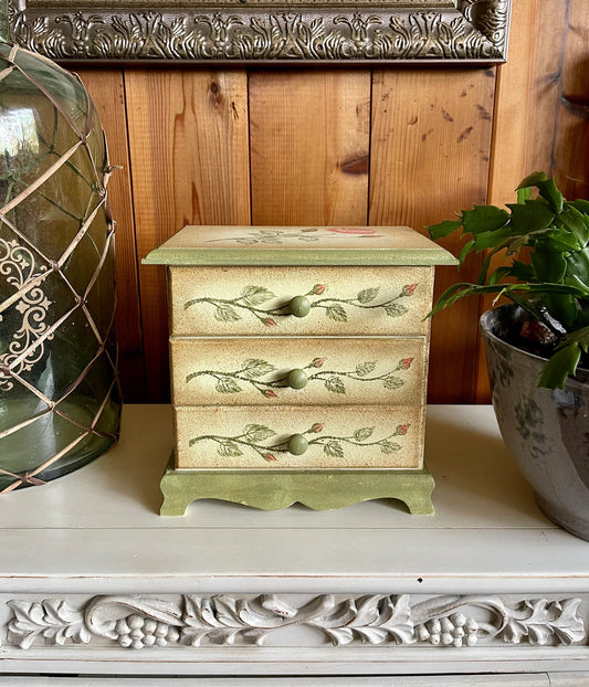 Sweet Vintage Chest, Hand Painted Vintage Cabinet, Bodhi Vintage