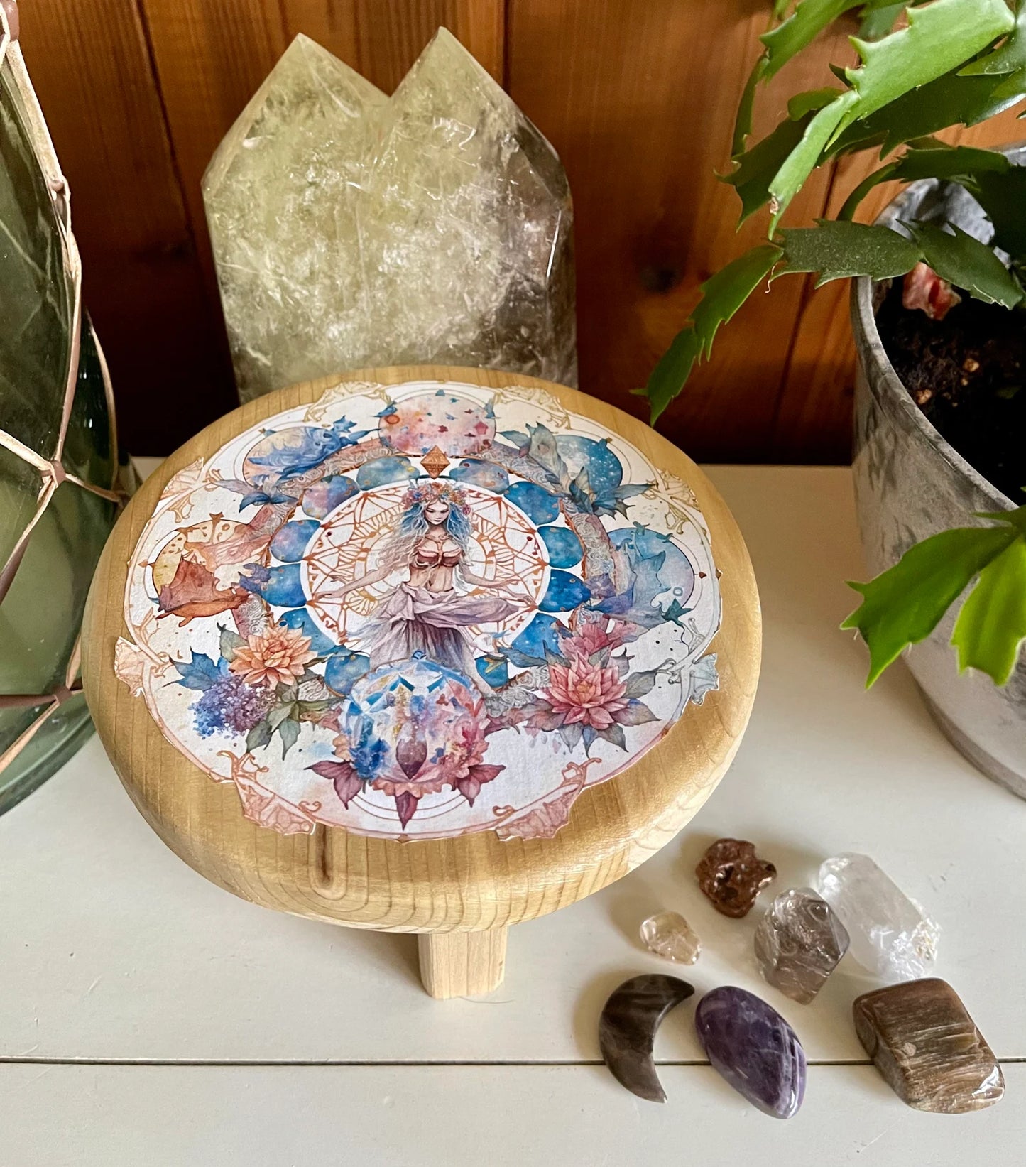 Indigo Goddess Crystal Grid Table, Bodhi Gift Sets