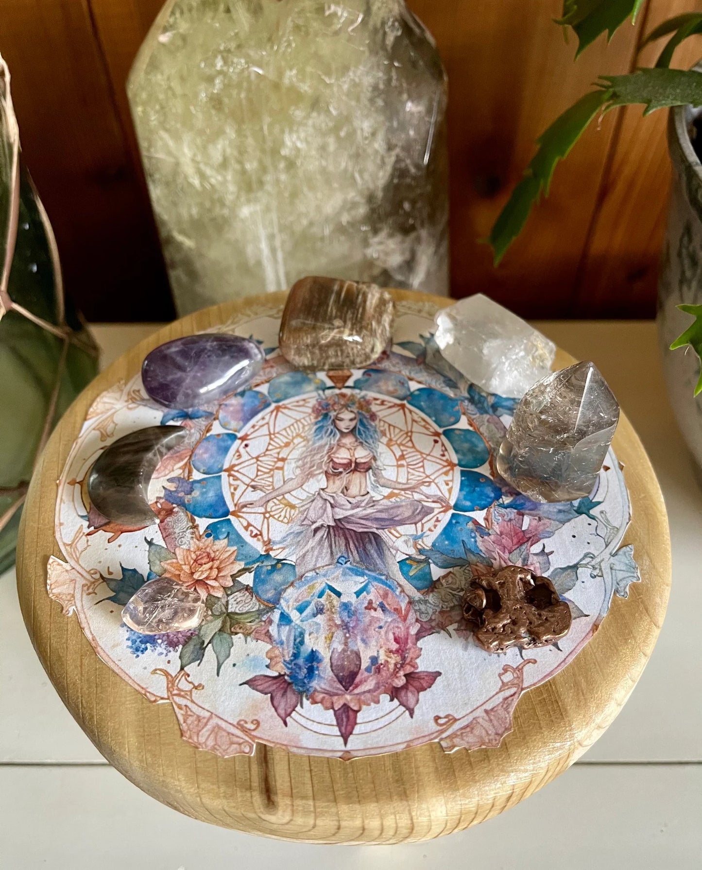 Indigo Goddess Crystal Grid Table, Bodhi Gift Sets