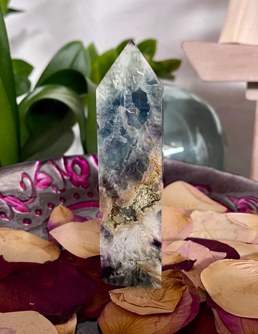 High Quality Fluorite Tower, Bodhi Crystal Magic