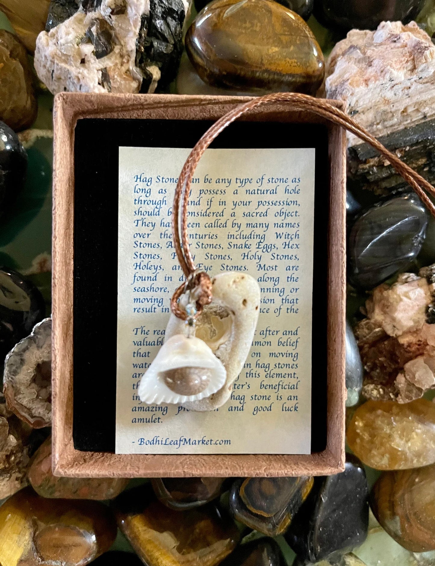 New Mermaid Collection, "Hali", Water Stone, Beach Pendant, Bodhi Jewelry