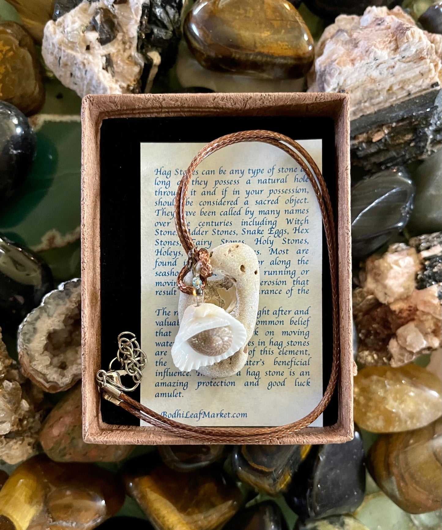 New Mermaid Collection, "Hali", Water Stone, Beach Pendant, Bodhi Jewelry