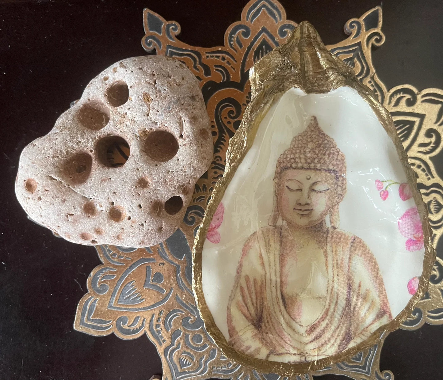 All Natural Large Hag Stone, Bodhi Crystal Magic