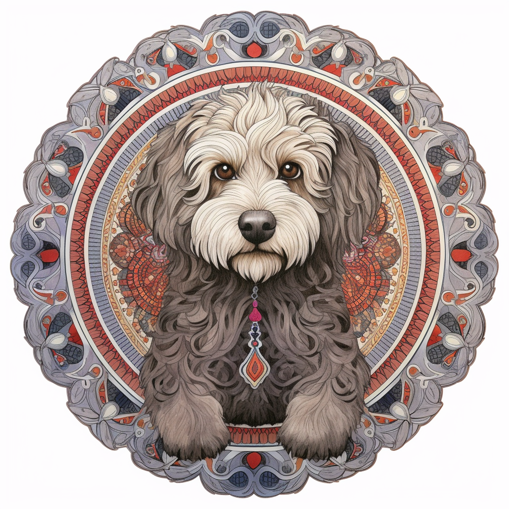 Indigo Doodle Wall Hanging, Bodhi Pets