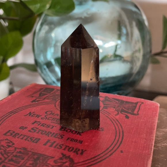 Natural Smoky Quartz Crystal Tower Healing Meditation Stone, Bodhi Crystal Magic