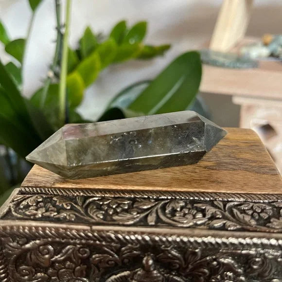 Labradorite Double Terminated Crystal Point Wand, Bodhi Crystal Magic