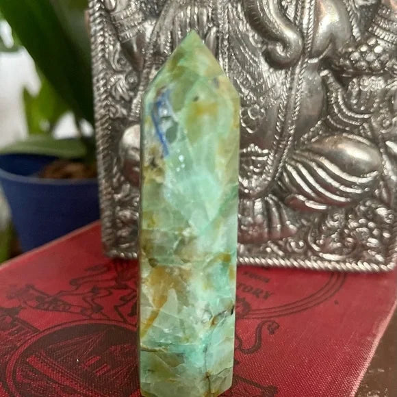 Gorgeous Chrysocolla Lapis Lazuli Tower, Bodhi Crystal Magic