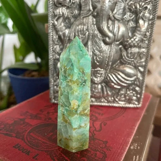 Gorgeous Chrysocolla Lapis Lazuli Tower, Bodhi Crystal Magic
