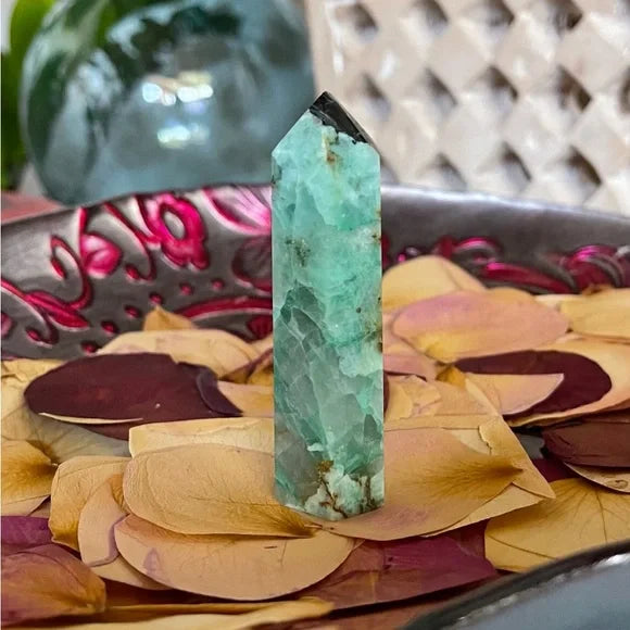 Gorgeous Chrysocolla Tower, Bodhi Crystal Magic