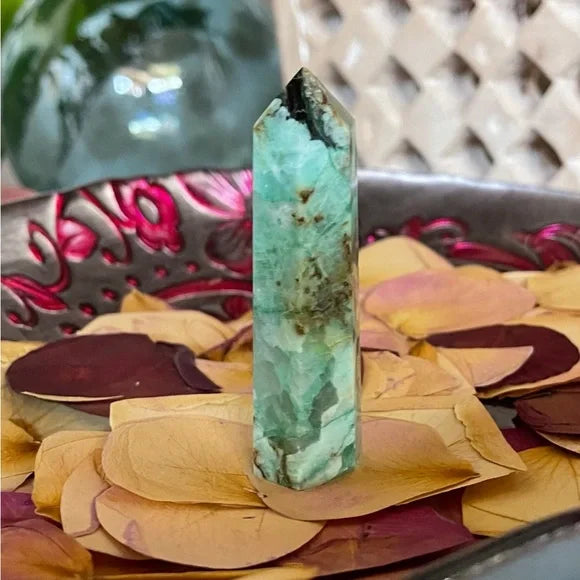 Gorgeous Chrysocolla Tower, Bodhi Crystal Magic