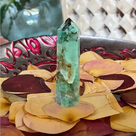 Gorgeous Chrysocolla Tower, Bodhi Crystal Magic