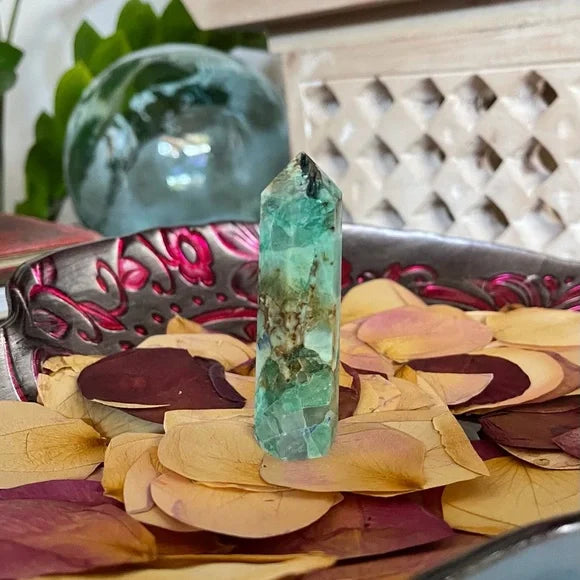 Gorgeous Chrysocolla Tower, Bodhi Crystal Magic