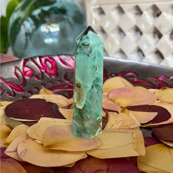 Gorgeous Chrysocolla Tower, Bodhi Crystal Magic