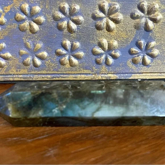 Labradorite Double Terminated Crystal Point Wand, Bodhi Crystal Magic