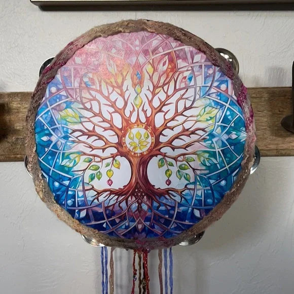 Tree of Life Artwork, Mystical Art Wall Hanging, Bodhi Home Decor