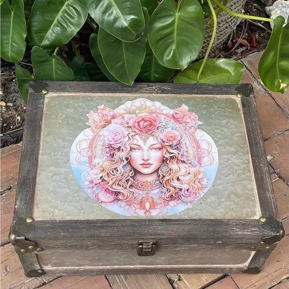 Extra Large Mystic Goddess Trunk, Bodhi Home Decor