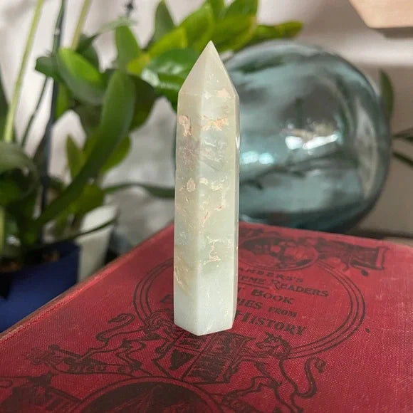 Soft Greens Amazonite Tower, Bodhi Crystal Magic