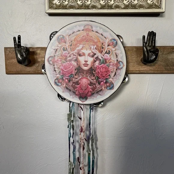 Bohemian Rose Goddess Art Wall Hanging, Bodhi Home Decor