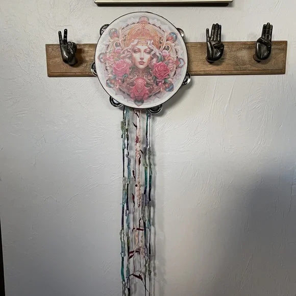 Bohemian Rose Goddess Art Wall Hanging, Bodhi Home Decor